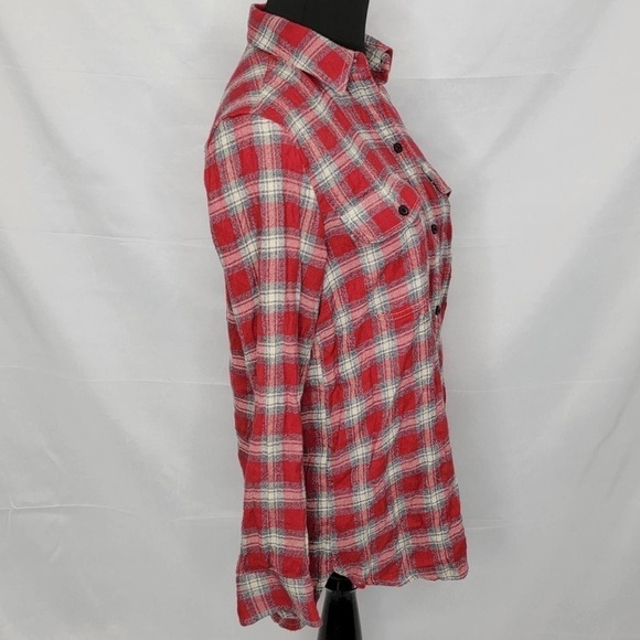 Madewell Flanel Plaid Long sleeve button up - Picture 6 of 10
